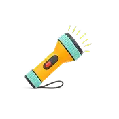 Answer 1: Zseblámpa